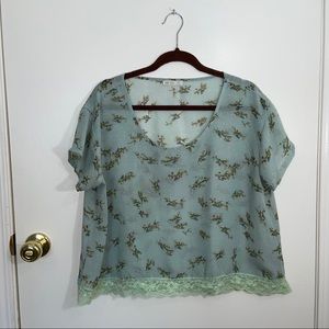 Nine Bird Sheer Blouse